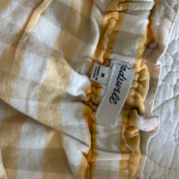 Madewell Cotton Top & Skirt Set - Yellow Gingham (6) - Picture 9 of 10